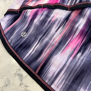 Lululemon Pink and Purple Patterned Running Shorts
